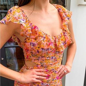 SOLD ASTR Devereaux Midi Dress